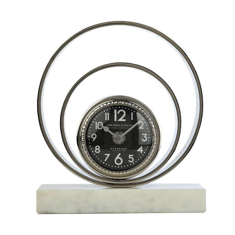 Table Clock - Cirlecentric Table Clock - Silver