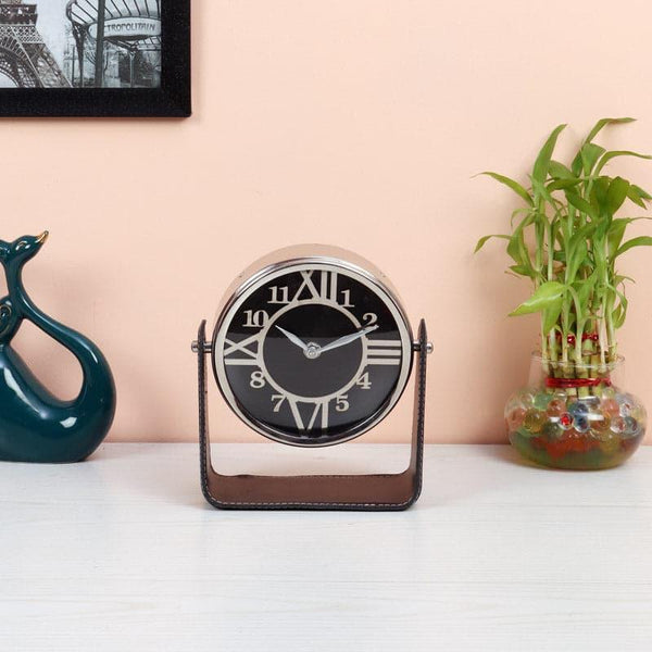 Buy Copernicus Table Clock - Black Table Clock from Vaaree