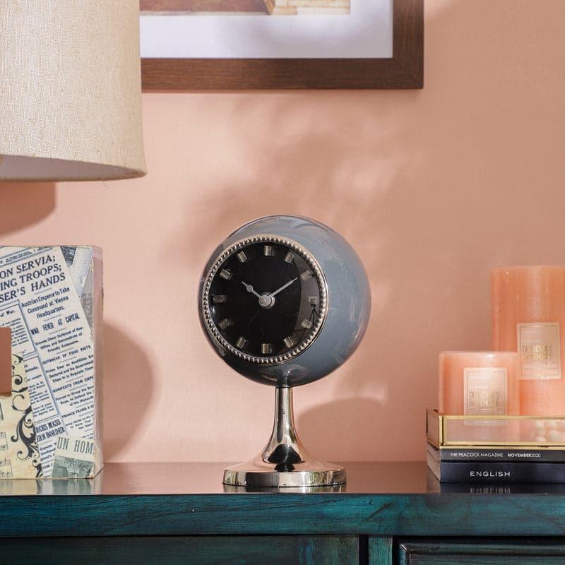 Buy Cornea Charm Table Clock - Gray Table Clock from Vaaree