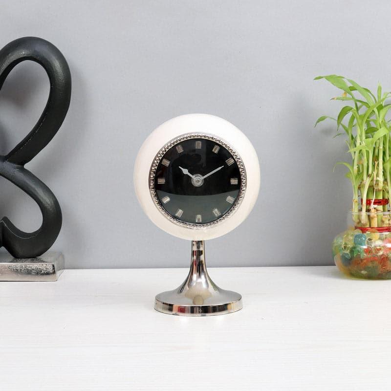 Buy Cornea Charm Table Clock - White Table Clock from Vaaree