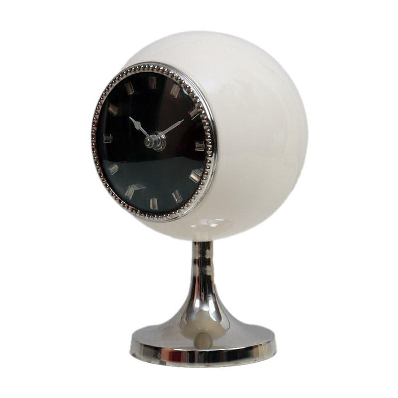 Buy Cornea Charm Table Clock - White Table Clock from Vaaree