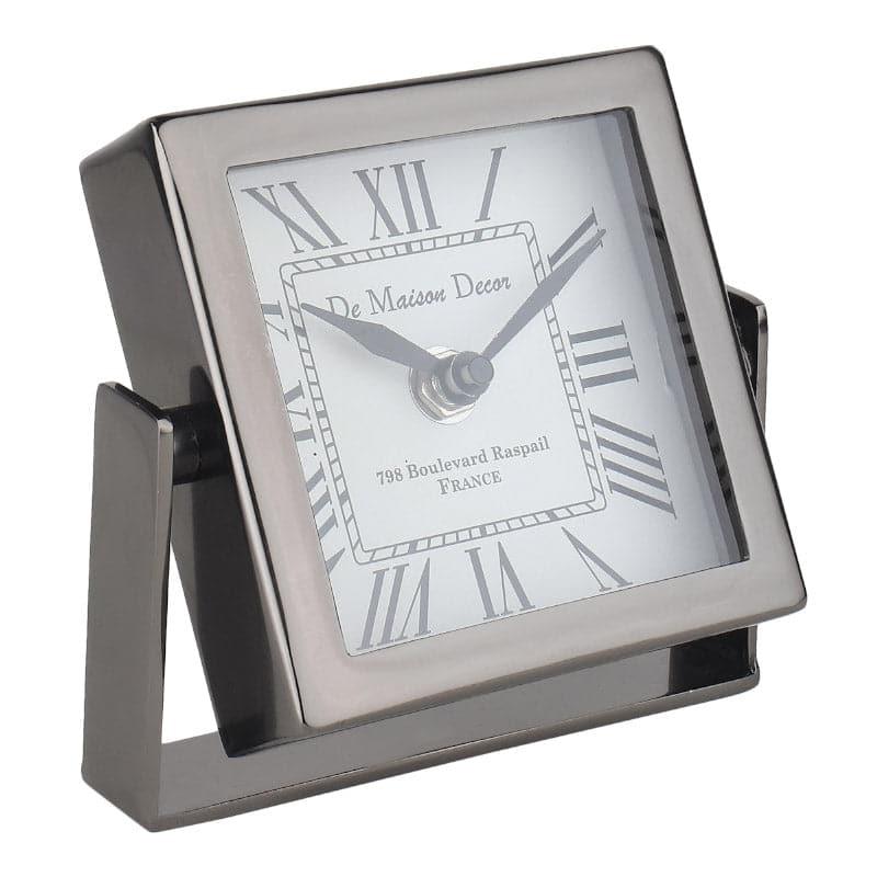 Buy Curae Table Clock - Black Table Clock from Vaaree