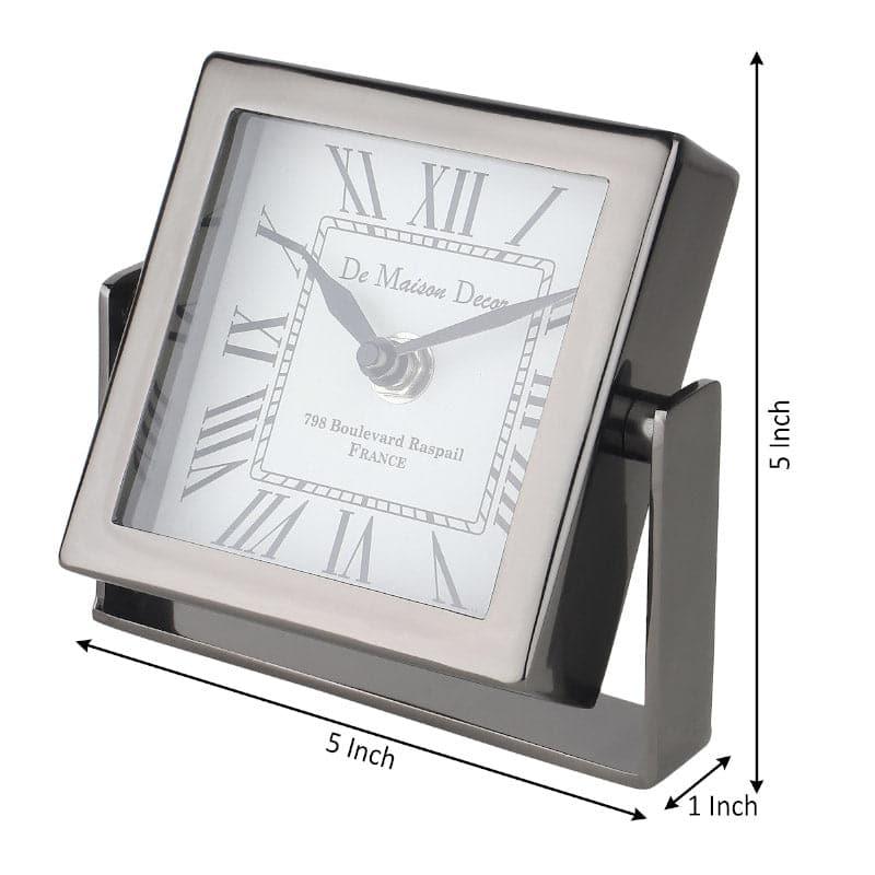 Buy Curae Table Clock - Black Table Clock from Vaaree