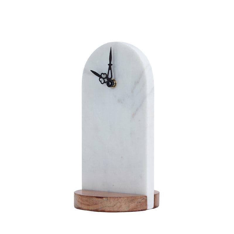 Buy Fruna Marble Table Clock Table Clock from Vaaree