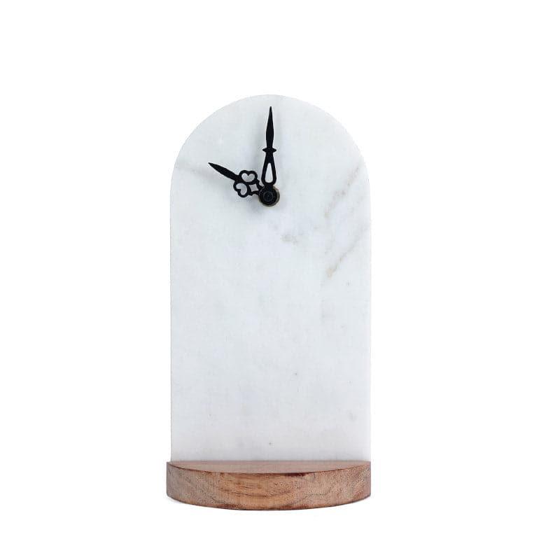 Buy Fruna Marble Table Clock Table Clock from Vaaree