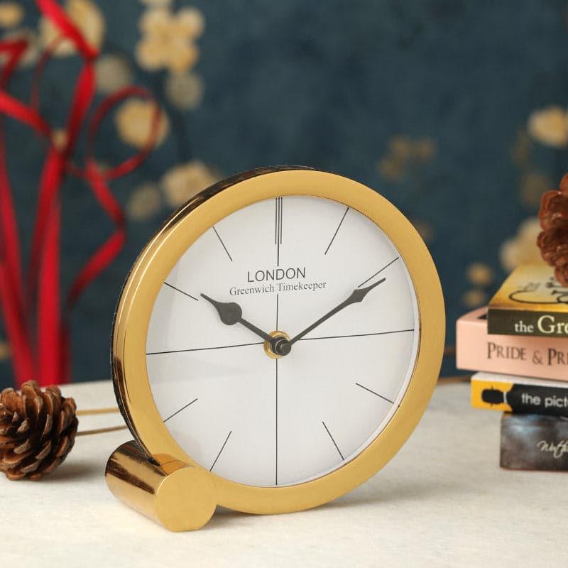 Buy Gaspard Table Clock - Gold Table Clock from Vaaree