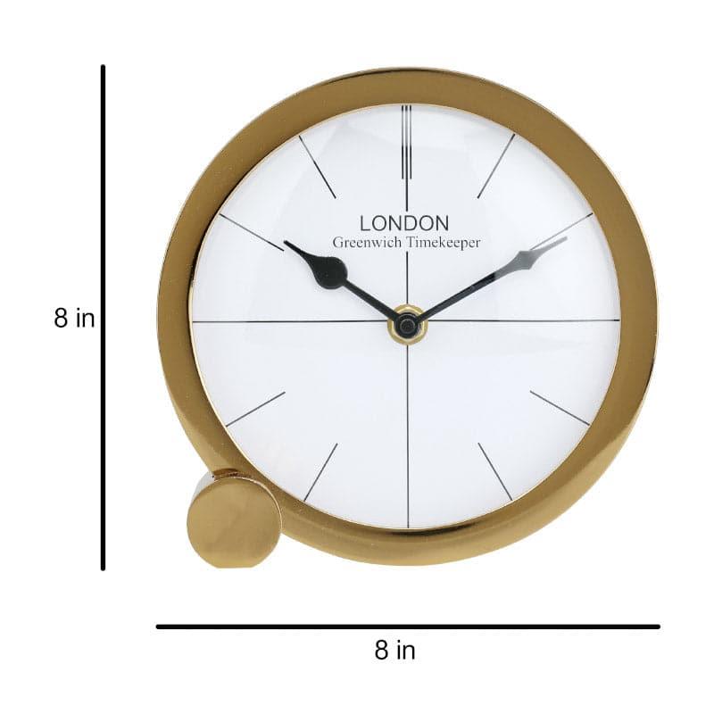 Buy Gaspard Table Clock - Gold Table Clock from Vaaree