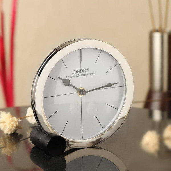 Table Clock - Gaspard Table Clock - Silver