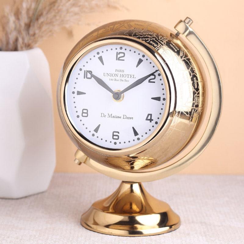 Buy Globish Table Clock Table Clock from Vaaree