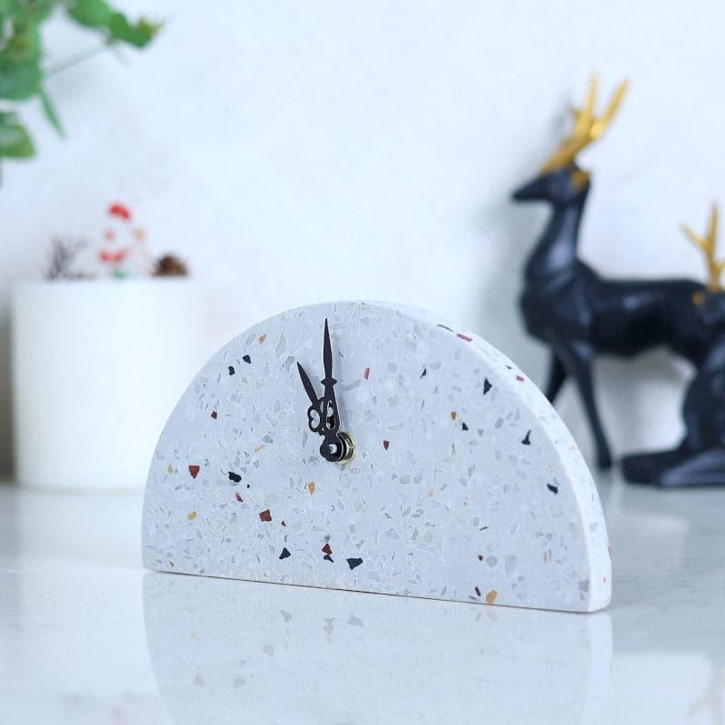 Buy Table Clock - Hemi Terrazoo Table Clock at Vaaree online