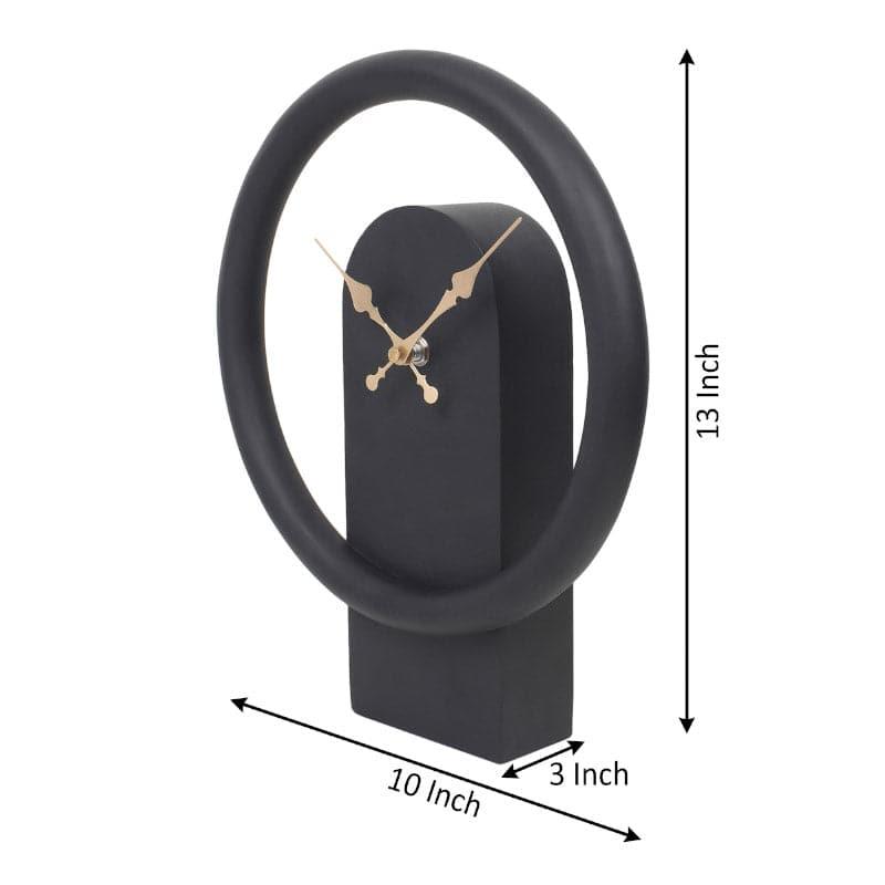 Buy Hover Wall Clock - Black Table Clock from Vaaree