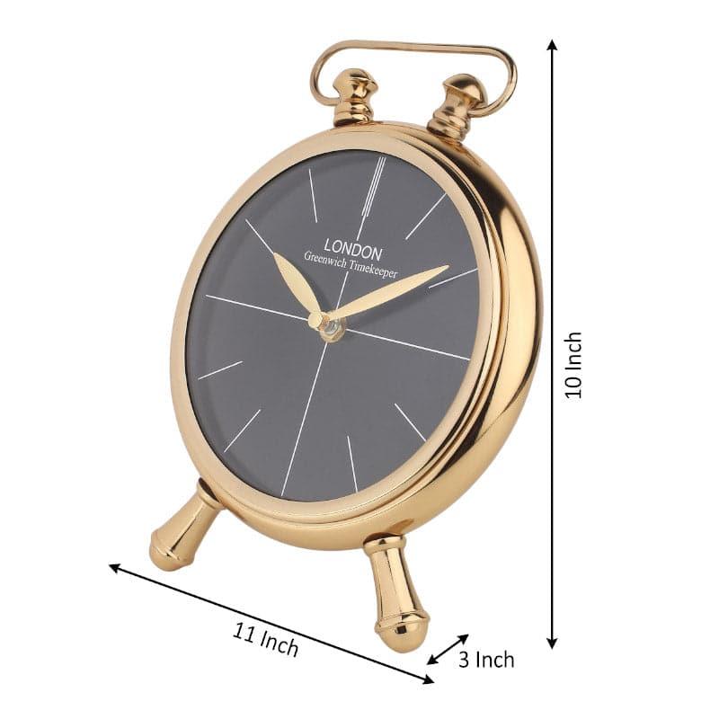 Buy Manera Table Clock - Gold Table Clock from Vaaree