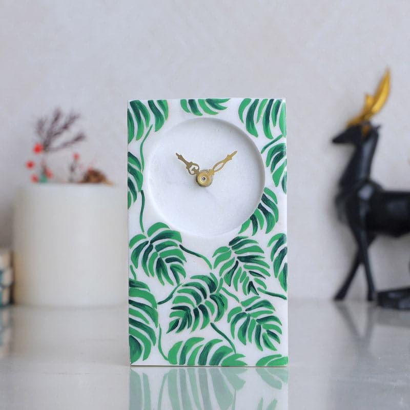 Buy Monstera Spread Table Clock Table Clock from Vaaree