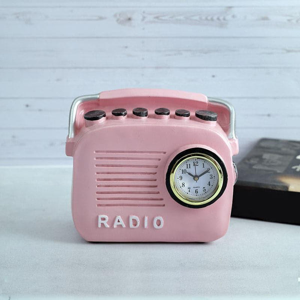 Buy Radio Cheer Clock - PInk Table Clock from Vaaree