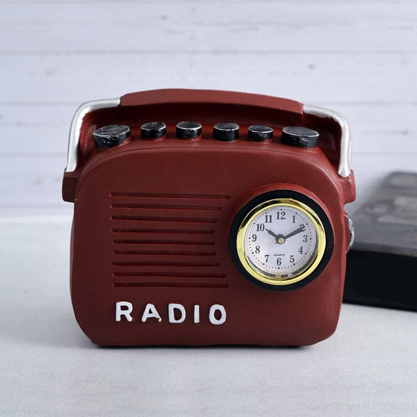 Buy Table Clock - Radio Cheer Clock - Red at Vaaree online