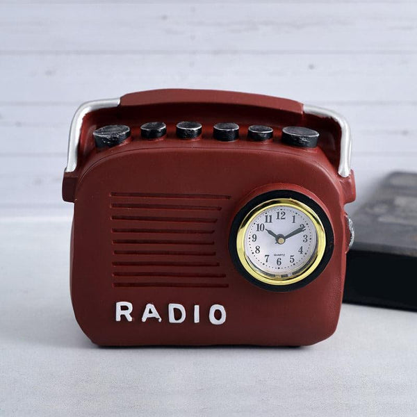 Buy Radio Cheer Clock - Red Table Clock from Vaaree