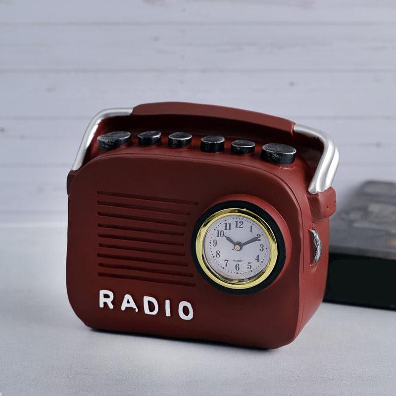 Buy Radio Cheer Clock - Red Table Clock from Vaaree