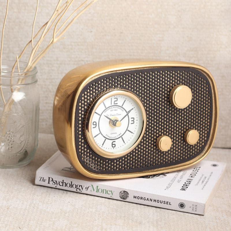 Table Clock - Radio Reggae Table Clock - Gold