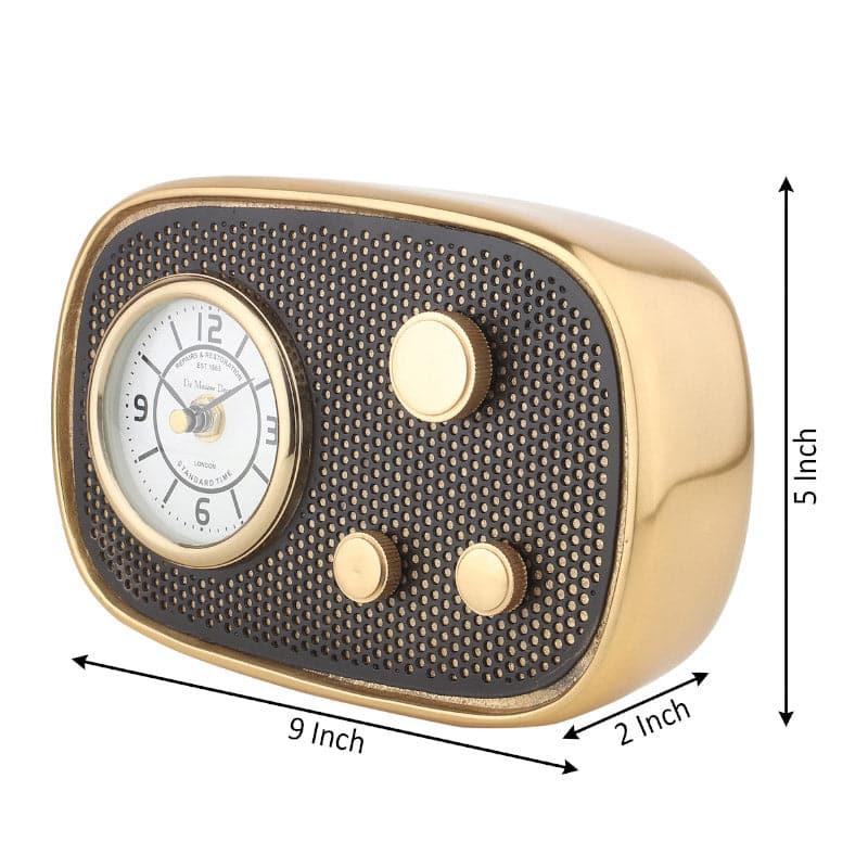 Table Clock - Radio Reggae Table Clock - Gold