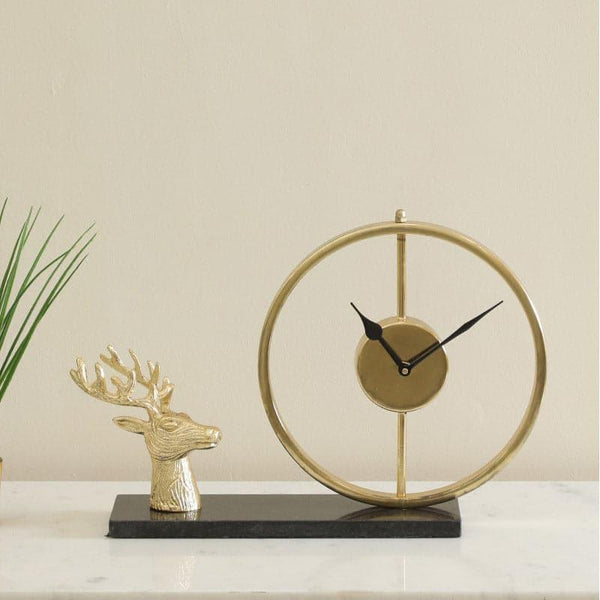 Buy Reindeer Charm Clock Table Clock from Vaaree