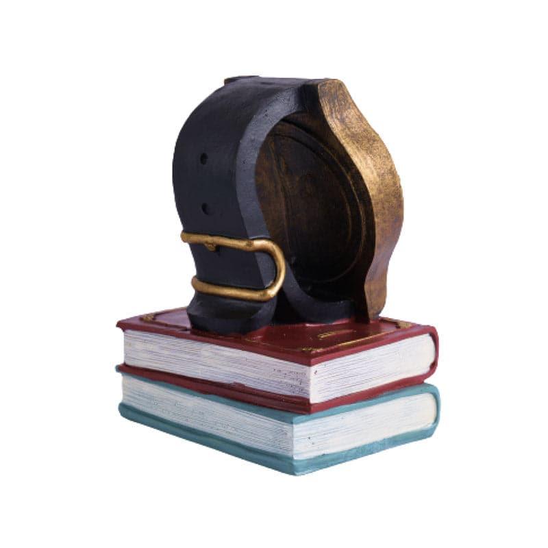 Buy Retro Bookstack Clock - Gold Table Clock from Vaaree