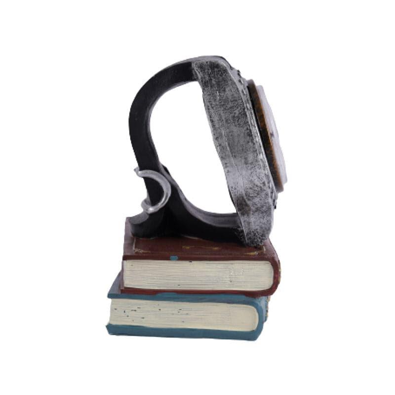 Buy Retro Bookstack Clock - Silver Table Clock from Vaaree