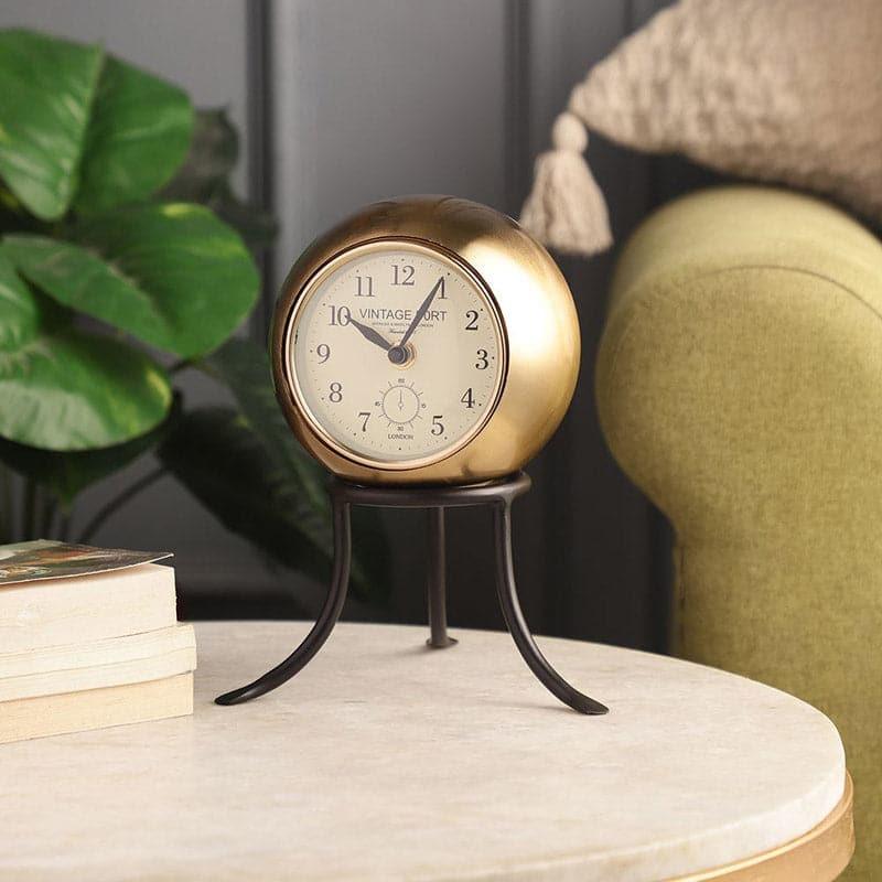 Buy Roxy Table Clock - Gold Table Clock from Vaaree