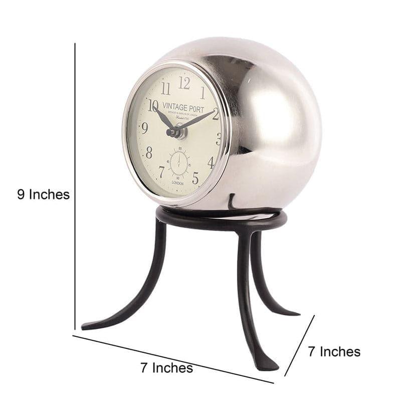 Buy Roxy Table Clock - Silver Table Clock from Vaaree