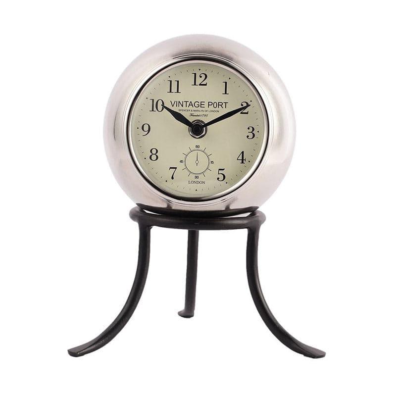 Buy Roxy Table Clock - Silver Table Clock from Vaaree