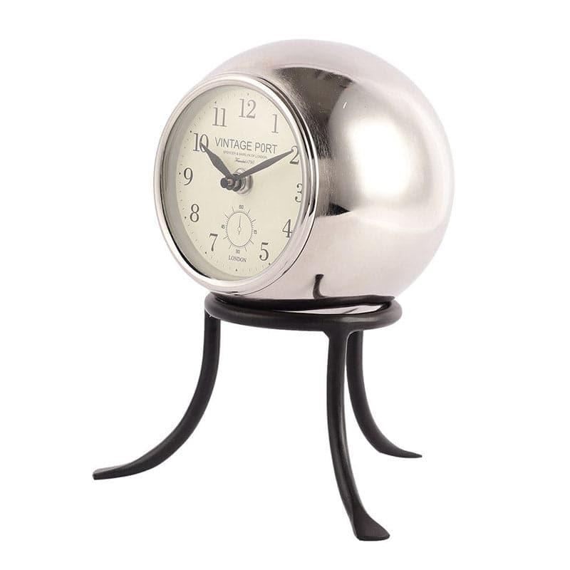 Buy Roxy Table Clock - Silver Table Clock from Vaaree