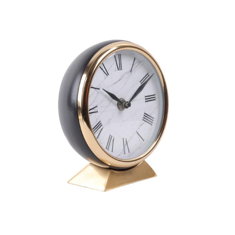 Buy Sacha Gaspard Table Clock - Black & White Table Clock from Vaaree