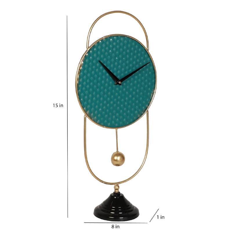 Buy Safra Oval Table Clock Table Clock from Vaaree