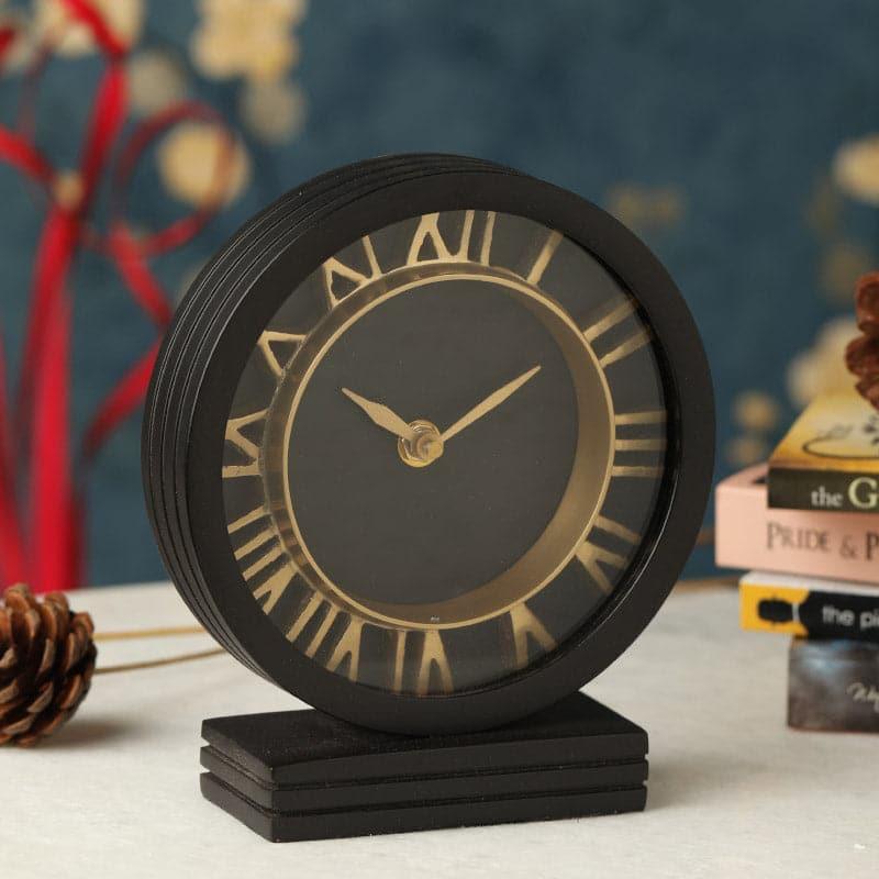 Buy Severine Table Clock - Black Table Clock from Vaaree