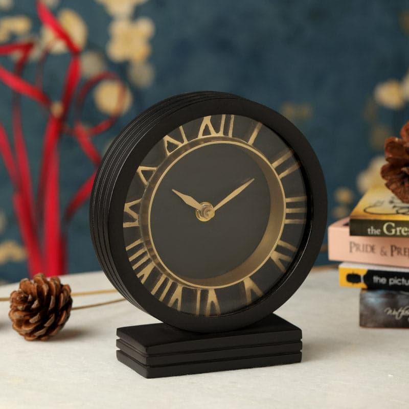 Buy Severine Table Clock - Black Table Clock from Vaaree