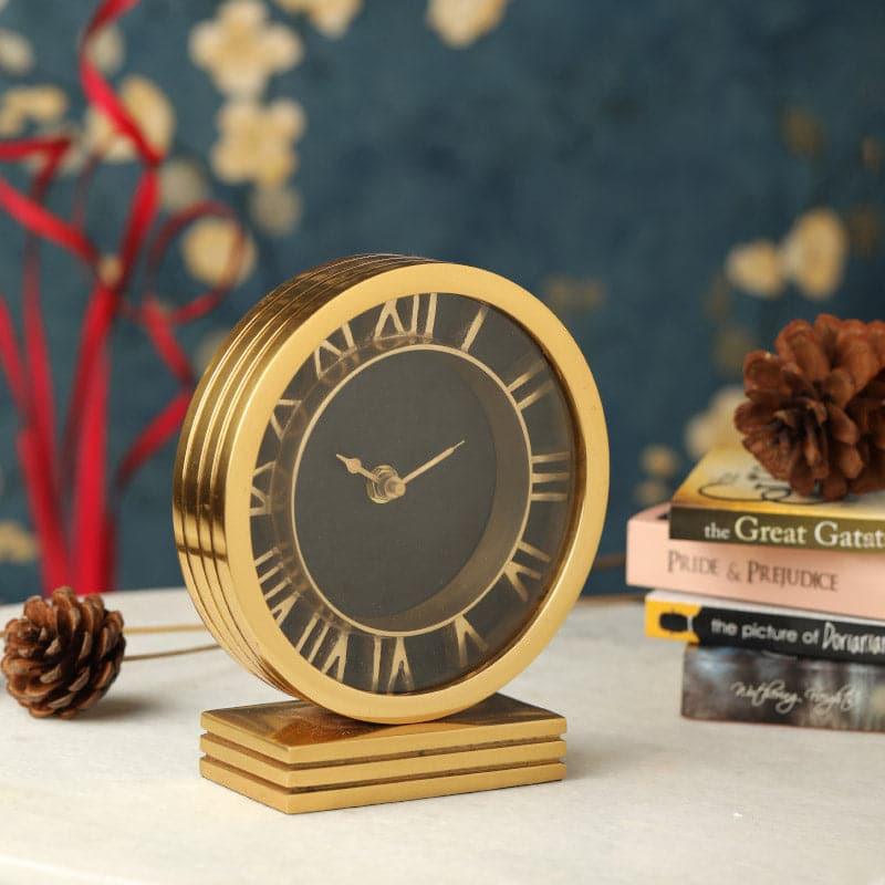 Buy Severine Table Clock - Gold Table Clock from Vaaree