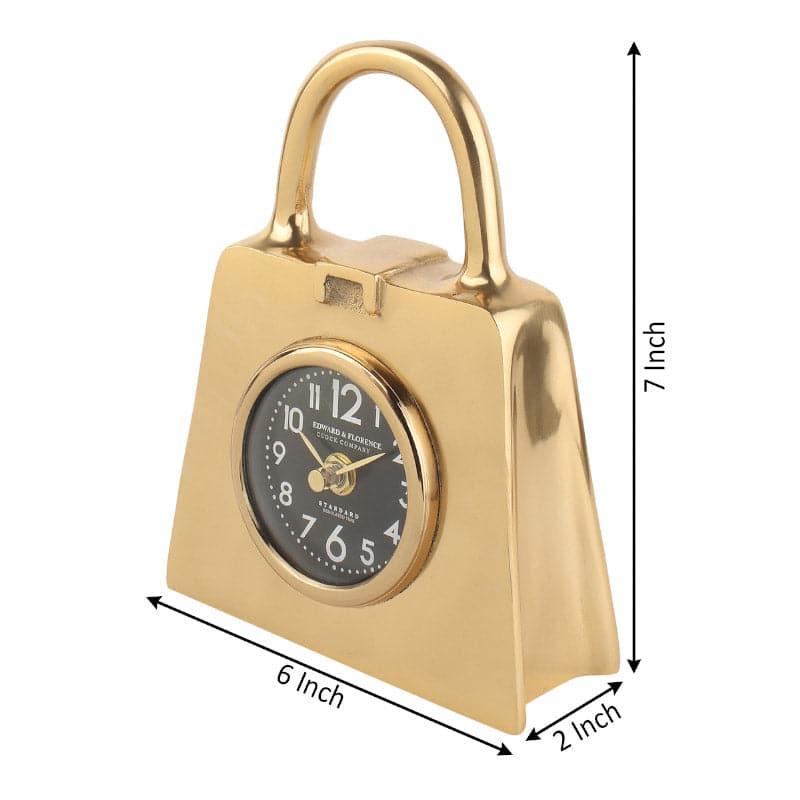 Table Clock - Shopping Show Table Clock - Gold