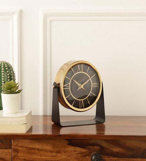 Buy Table Clock - Spartacus Table Clock - Gold at Vaaree online