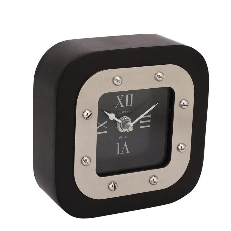 Buy Squara Table Clock - Black Table Clock from Vaaree