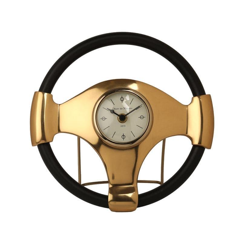 Buy Steering Show Table Clock - Gold Table Clock from Vaaree