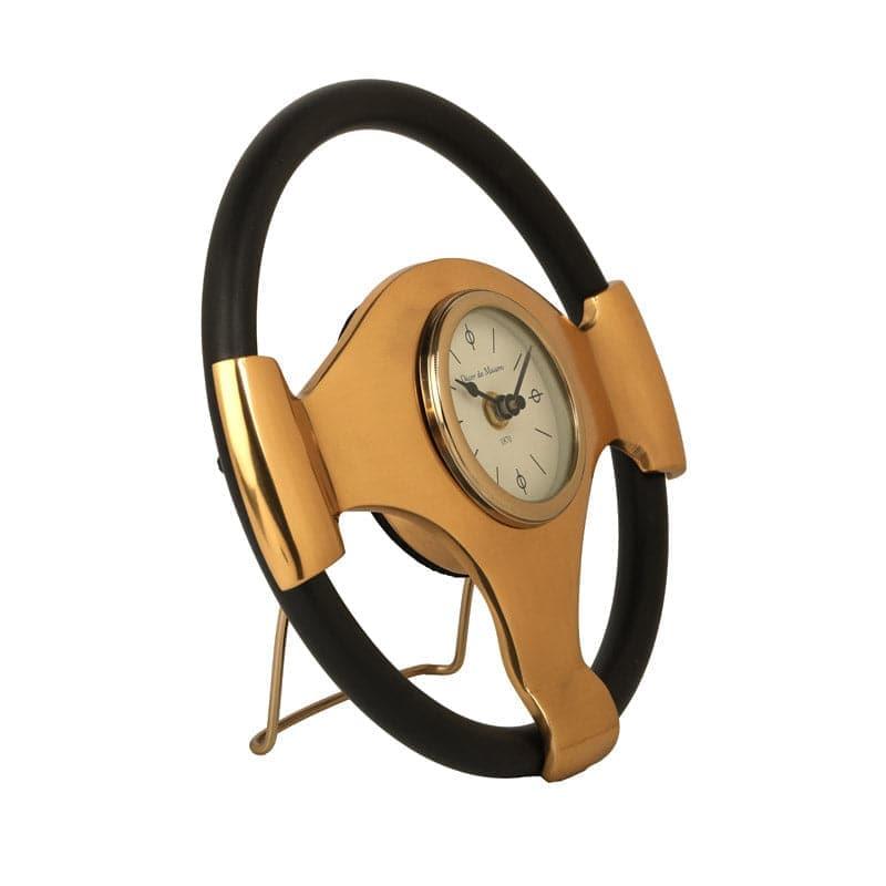 Buy Steering Show Table Clock - Gold Table Clock from Vaaree