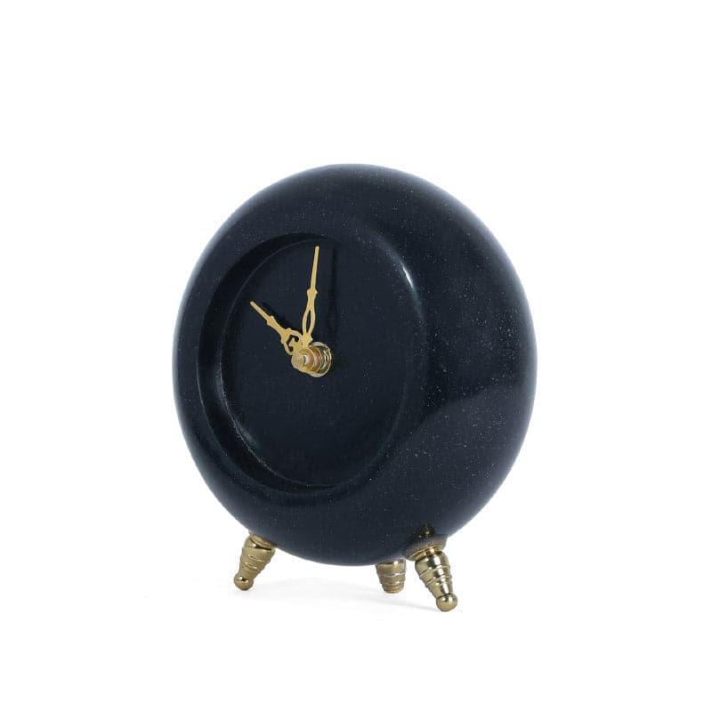 Buy Tisora Marble Table Clock - Black Table Clock from Vaaree