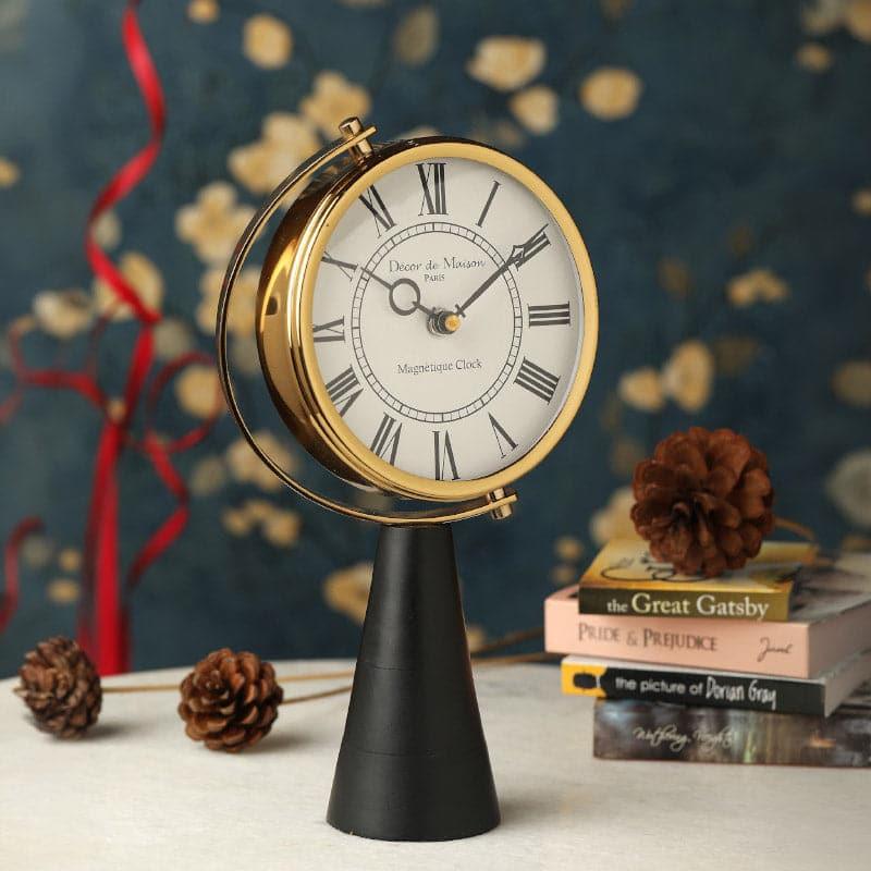 Buy Tower Trove Table Clock - Black Table Clock from Vaaree