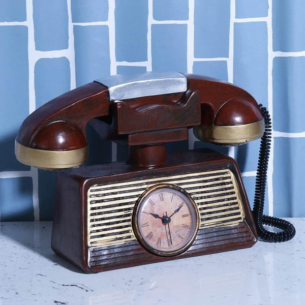 Buy Vintage Telephone Ring Table Clock Table Clock from Vaaree