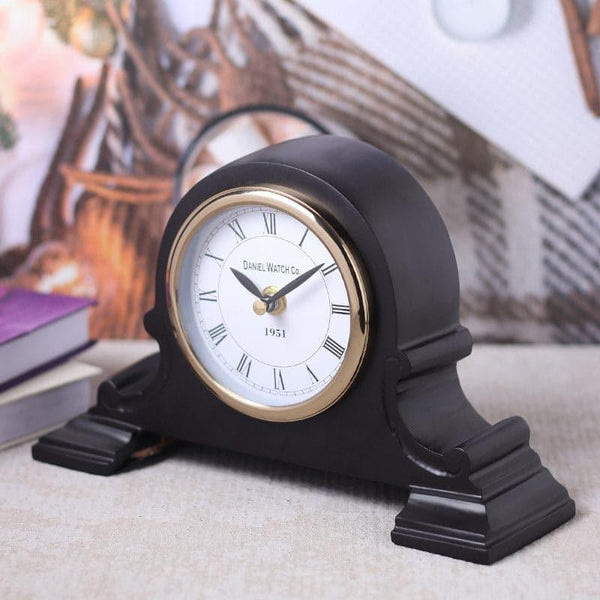 Table Clock - Vintage Time Track Table Clock