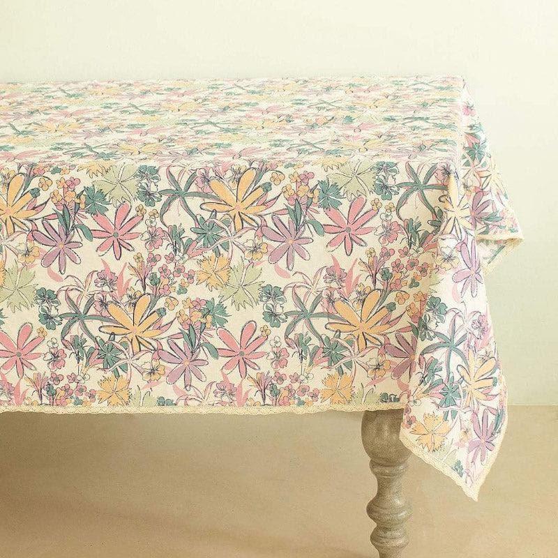 Buy Table Cover - By The Beach Table Cover (Turquoise) - Six Seater at Vaaree online