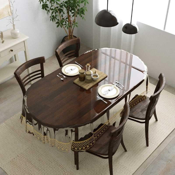 Buy Kristen Golden Table Cover - Four Seater Table Cover from Vaaree