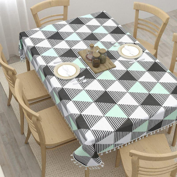 Table Cover - Merada Geometric Table Cover - Green