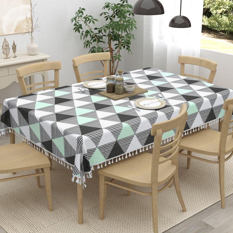 Buy Merada Geometric Table Cover - Green Table Cover from Vaaree