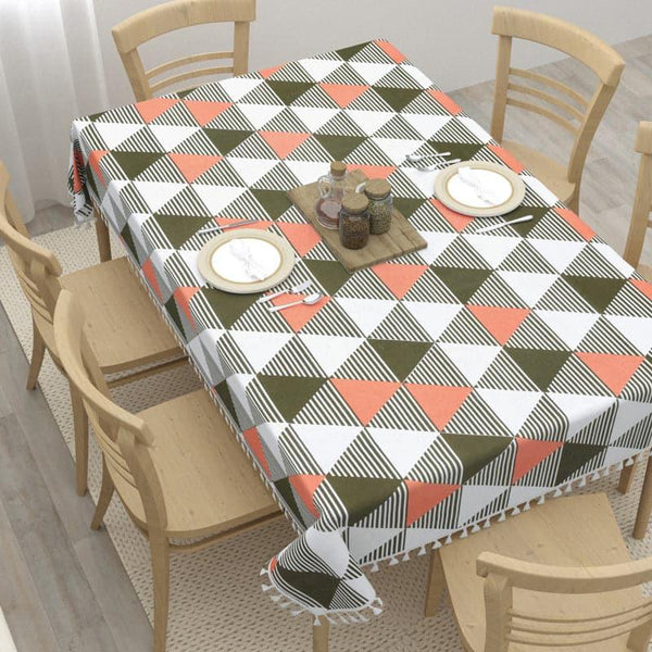 Table Cover - Merada Geometric Table Cover - Peach