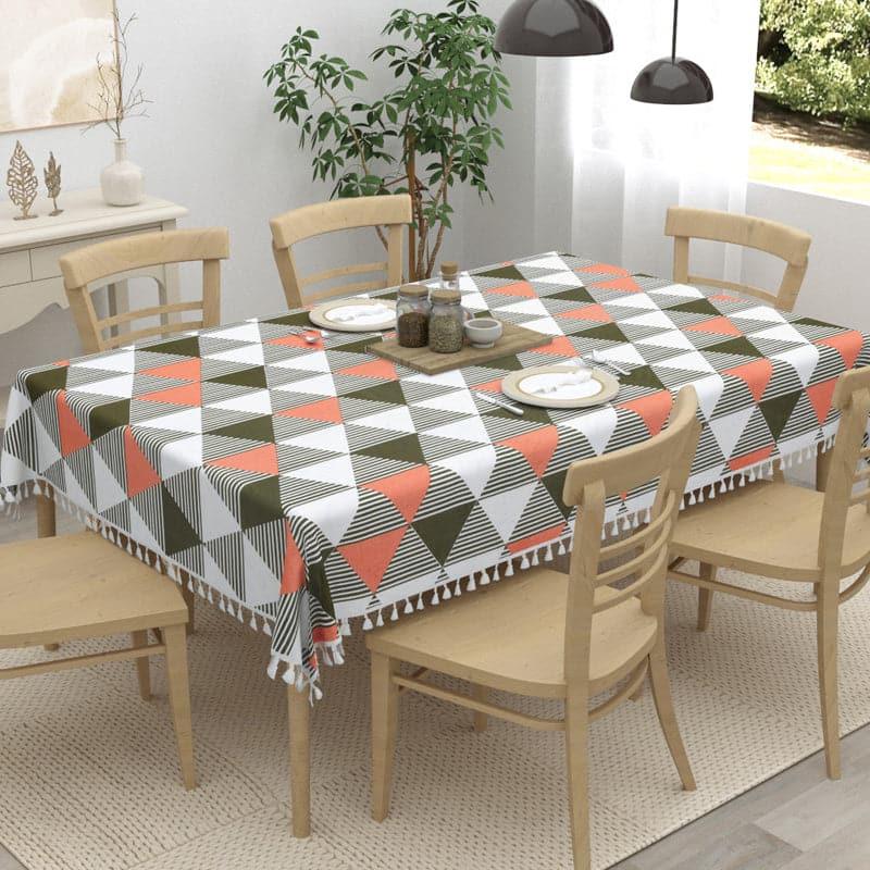 Buy Merada Geometric Table Cover - Peach Table Cover from Vaaree